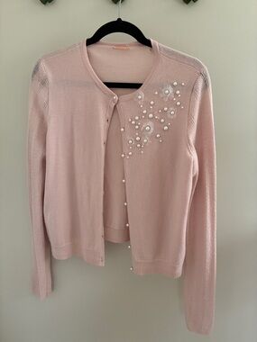 Elie Tahari Wool Pink Cardigan